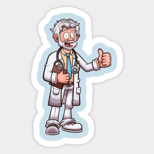 Cartoon Doctor Sticker
